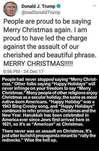 attack on christmas bullshit