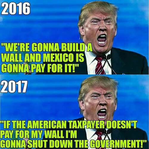 build the wall paid for by Mexico LOL