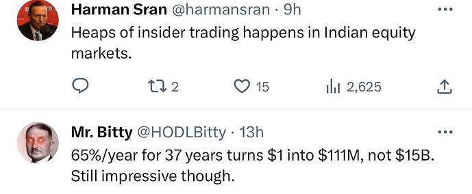 Compounding Quality on Twitter Rakesh Jhunjhunwala is the best investor you've never heard of. He compounded at 65 (!) per ye