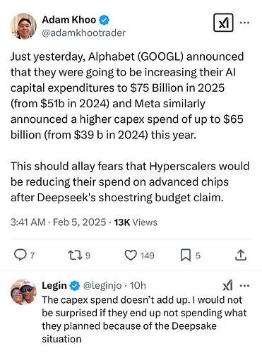 Adam Khoo on X Just yesterday, Alphabet (GOOGL) announced that they were going to be increasing their AI capital expenditures