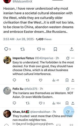 Peace Lover on X @thatdayin1992 Hassan, I have never understood why most iranian have a societal cultural obsession with the W