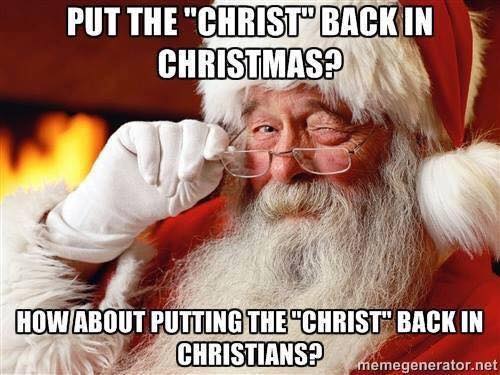Putting back Christ back in christians